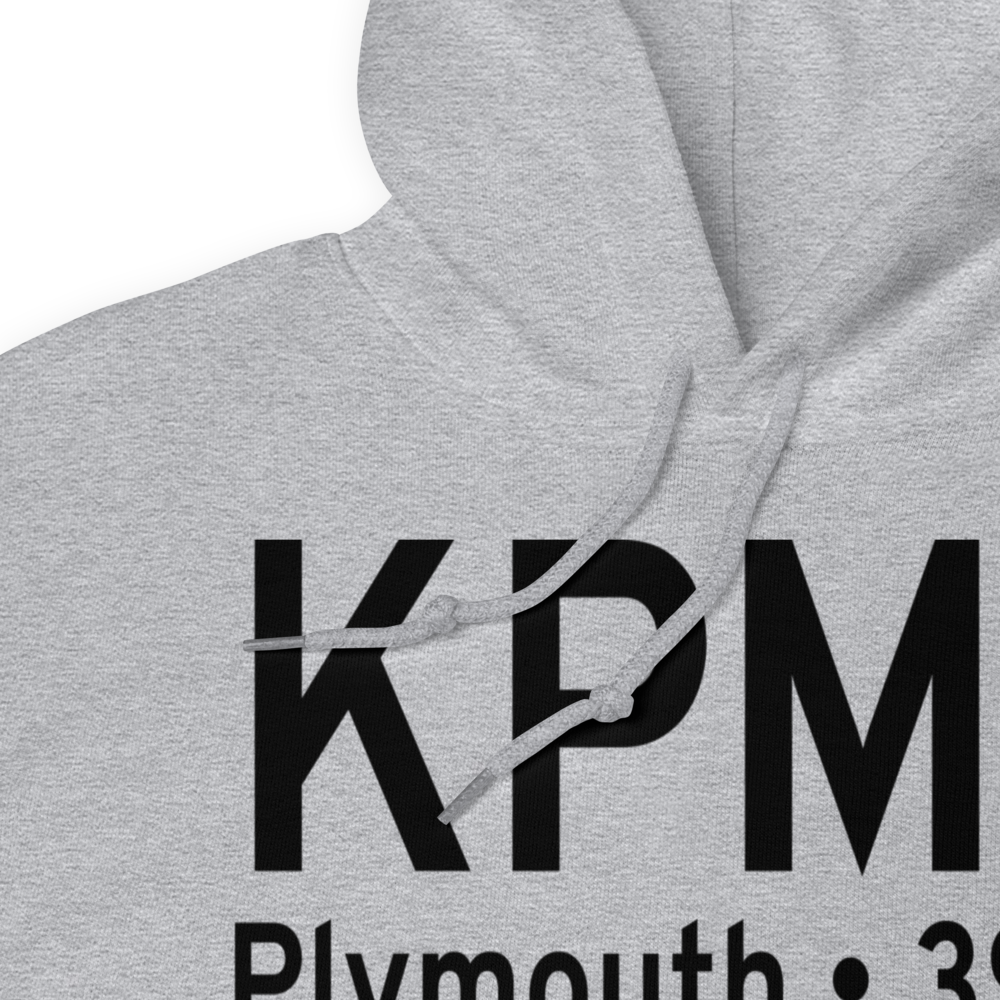 Plymouth Municipal Airport (KPMZ) ICAO Hoodie Sweatshirt 