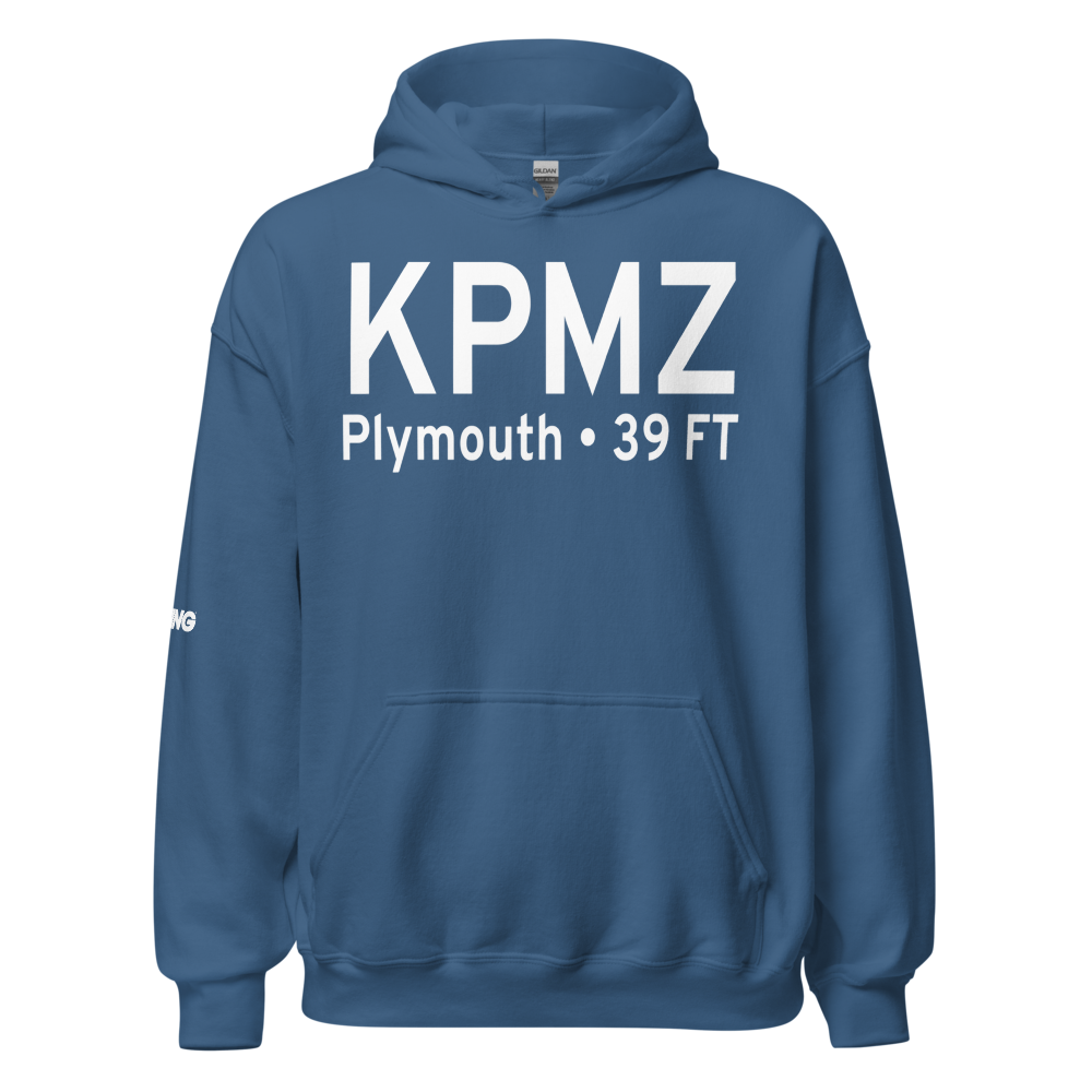 Plymouth Municipal Airport (KPMZ) ICAO Hoodie Sweatshirt 