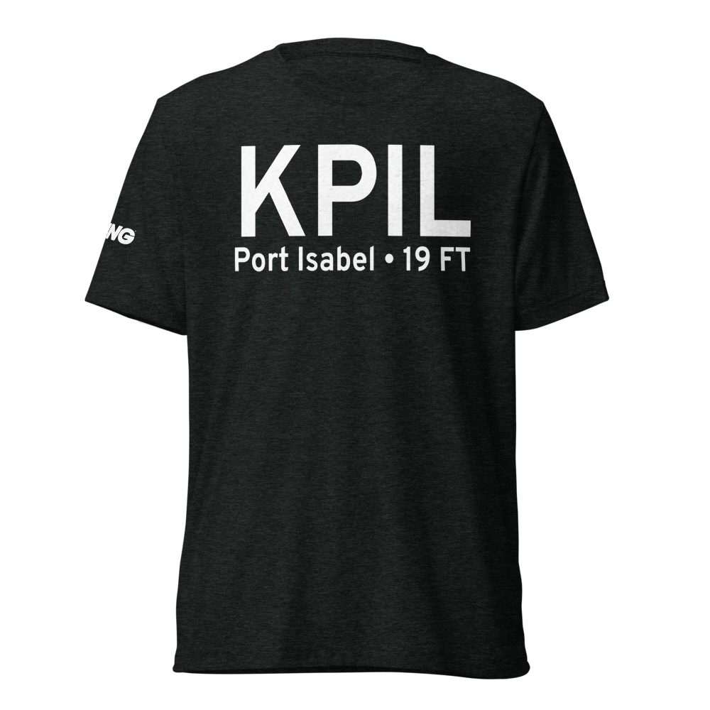 Port Isabel Cameron County Airport (KPIL) ICAO Tri-blend T-Shirt 