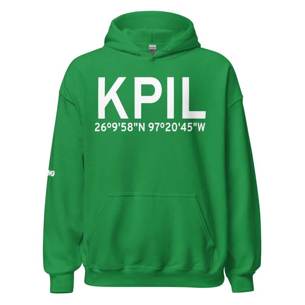 Port Isabel Cameron County Airport (KPIL) ICAO Hoodie Sweatshirt 