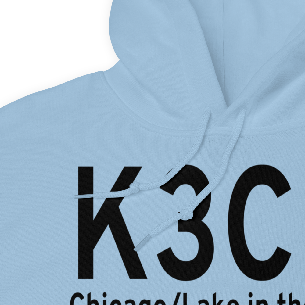 Lake in the Hills Airport (K3CK) ICAO Hoodie Sweatshirt 