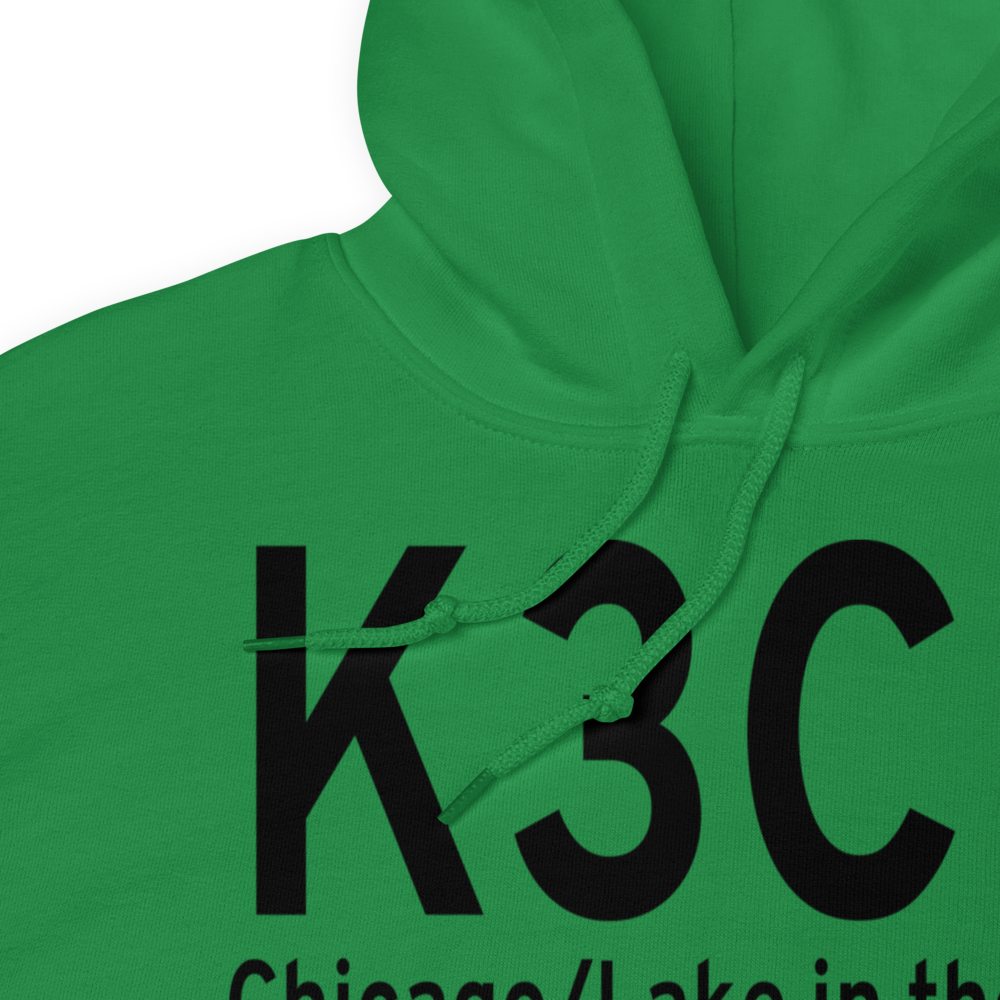 Lake in the Hills Airport (K3CK) ICAO Hoodie Sweatshirt 
