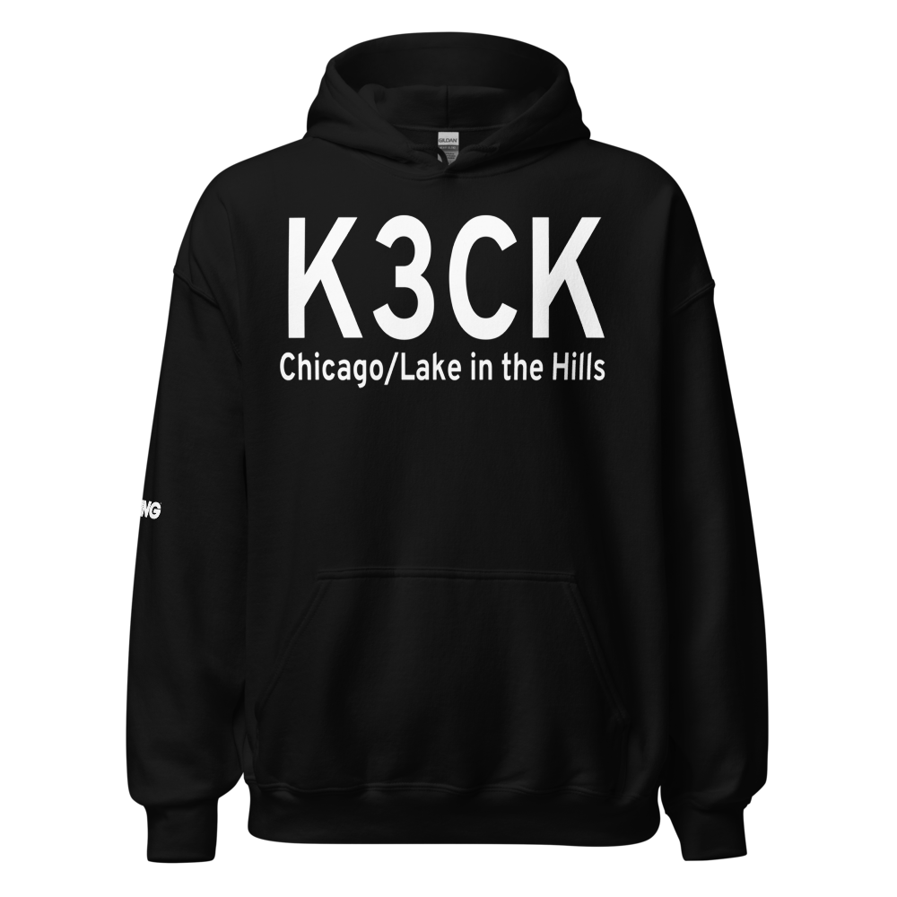 Lake in the Hills Airport (K3CK) ICAO Hoodie Sweatshirt 
