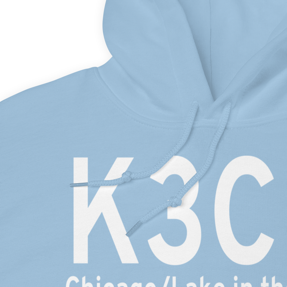 Lake in the Hills Airport (K3CK) ICAO Hoodie Sweatshirt 