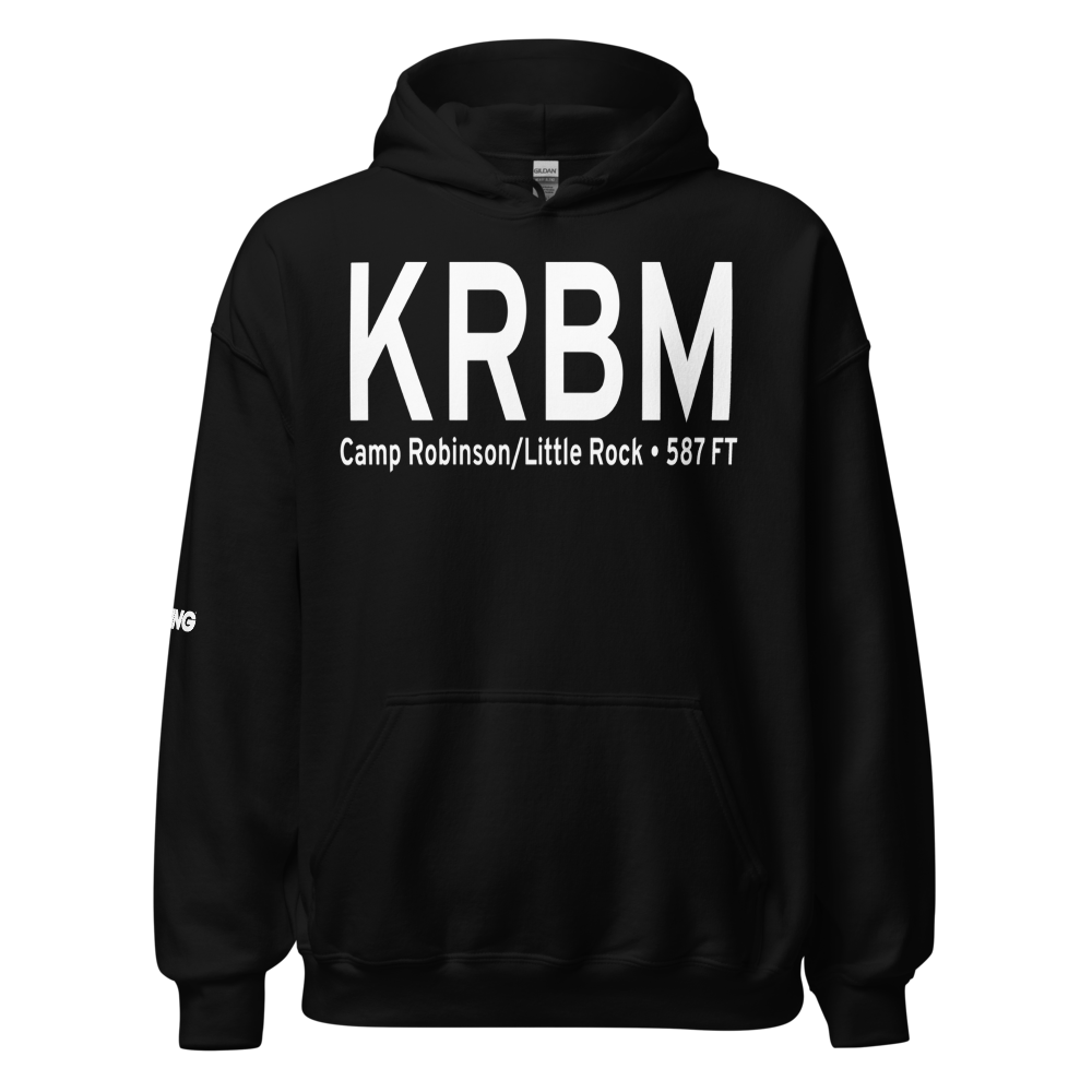 Robinson Army Air Field (KRBM) ICAO Hoodie Sweatshirt 