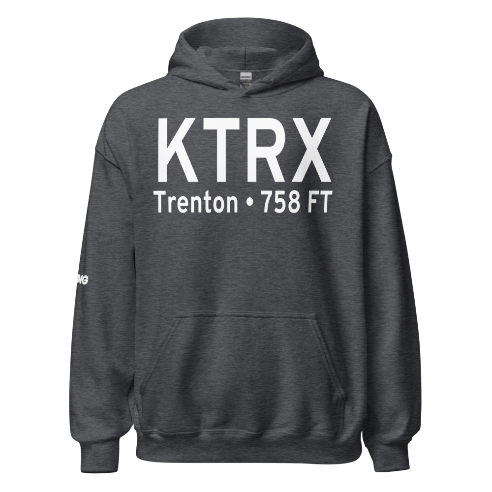 Trenton Municipal Airport (KTRX) ICAO Hoodie Sweatshirt 