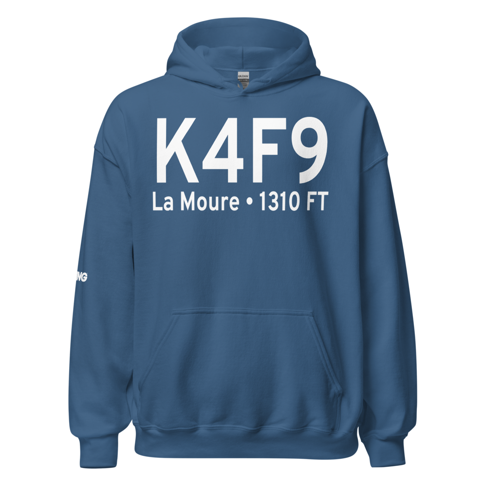 La Moure Rott Municipal Airport (K4F9) ICAO Hoodie Sweatshirt 