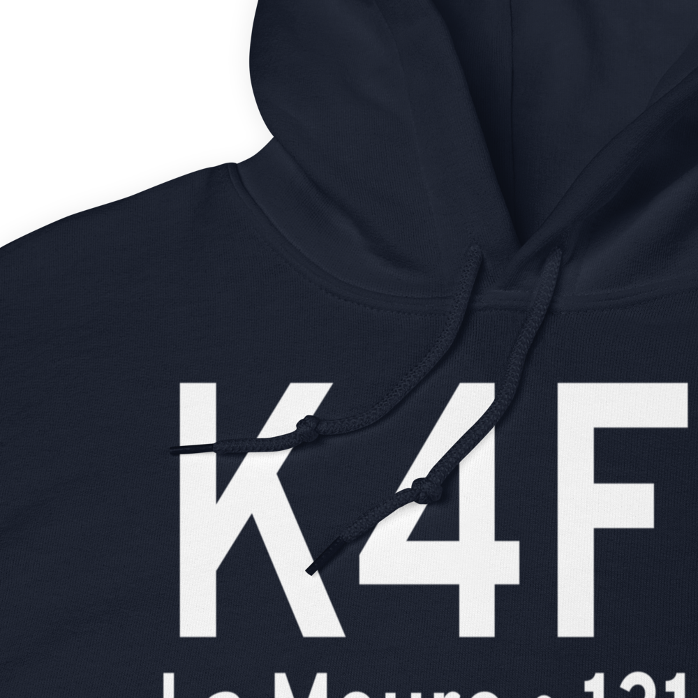 La Moure Rott Municipal Airport (K4F9) ICAO Hoodie Sweatshirt 