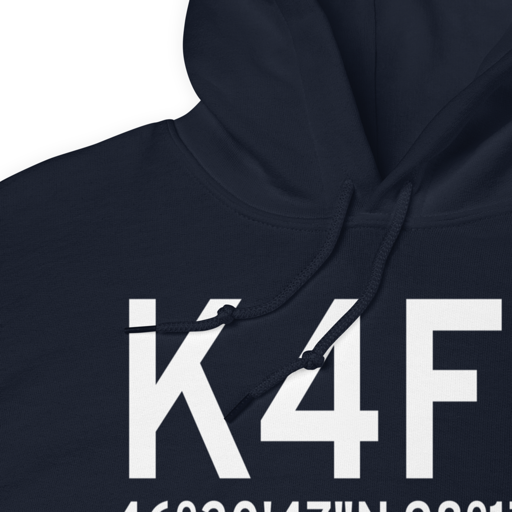 La Moure Rott Municipal Airport (K4F9) ICAO Hoodie Sweatshirt 