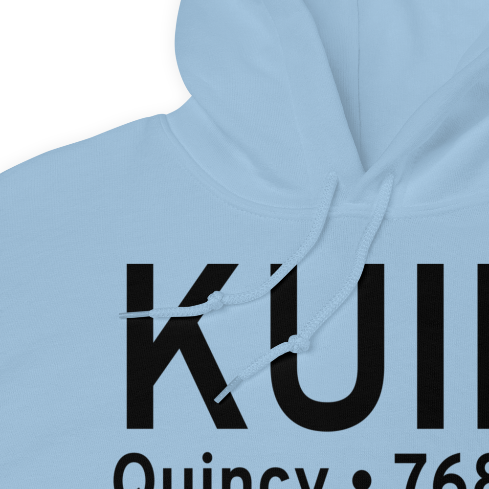 Quincy Regional Baldwin Field (KUIN) ICAO Hoodie Sweatshirt 