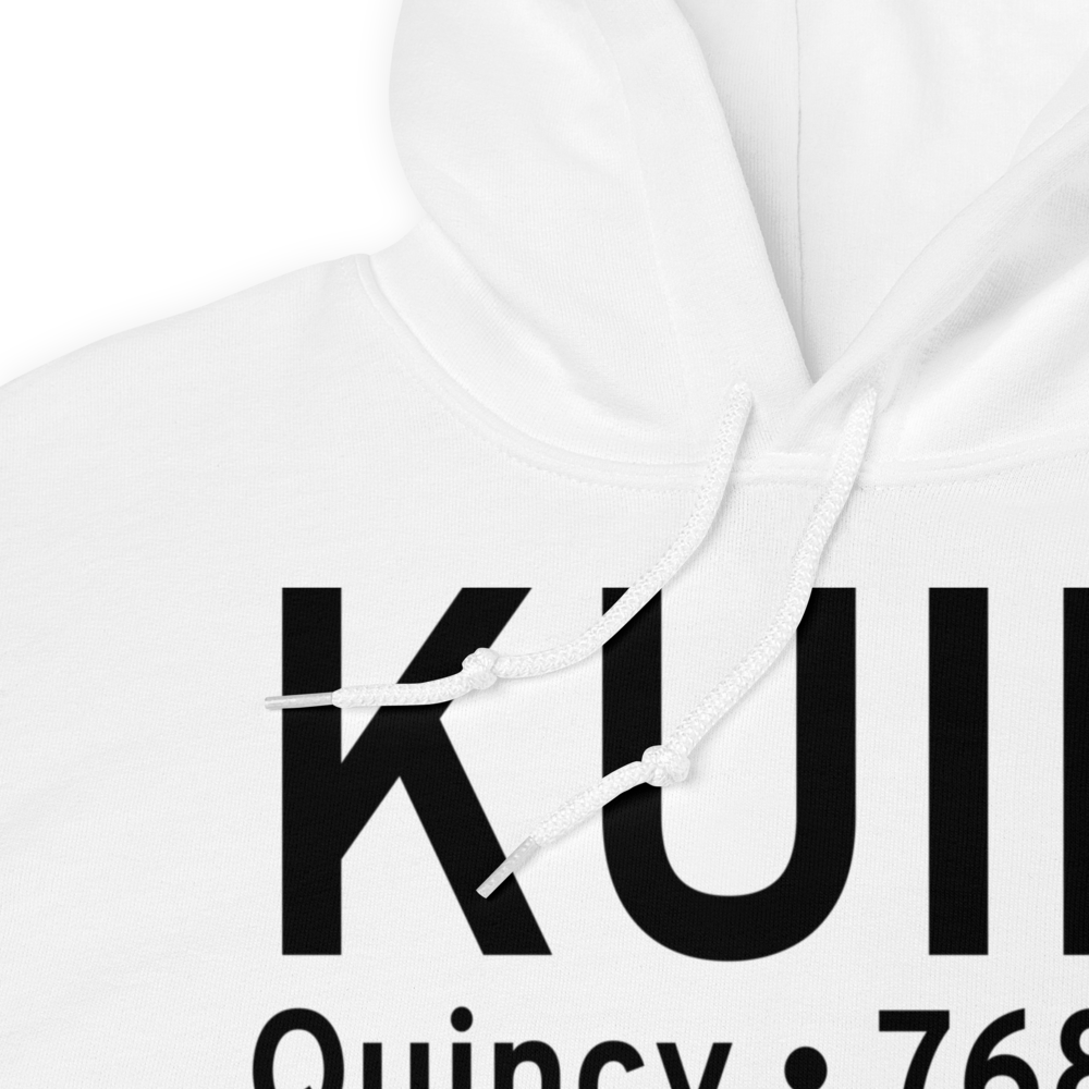 Quincy Regional Baldwin Field (KUIN) ICAO Hoodie Sweatshirt 