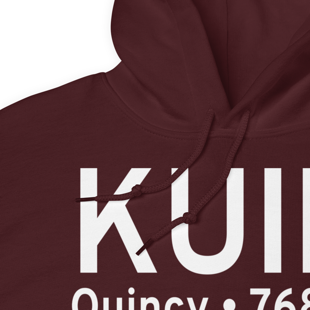 Quincy Regional Baldwin Field (KUIN) ICAO Hoodie Sweatshirt 