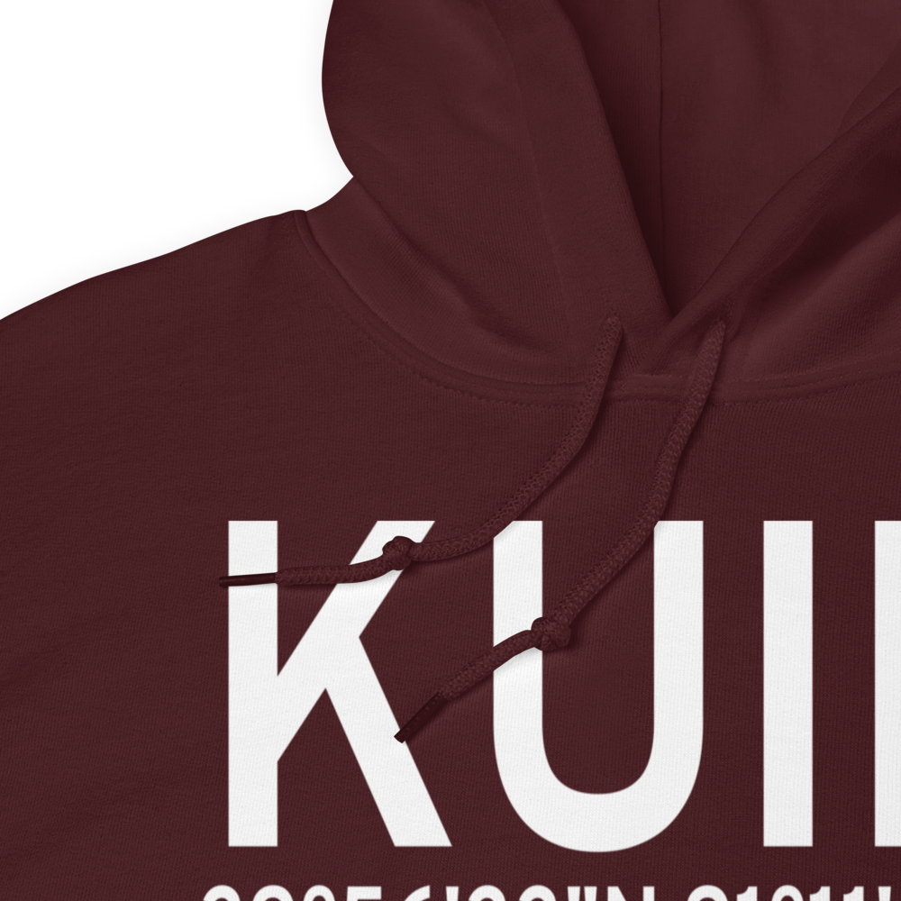 Quincy Regional Baldwin Field (KUIN) ICAO Hoodie Sweatshirt 