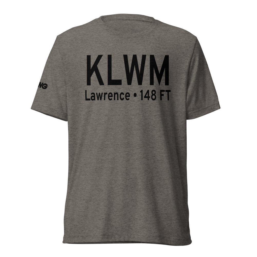 Lawrence Municipal Airport (KLWM) ICAO Tri-blend T-Shirt 