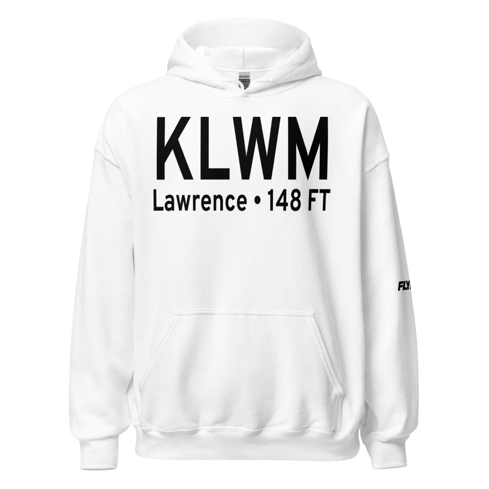 Lawrence Municipal Airport (KLWM) ICAO Hoodie Sweatshirt 