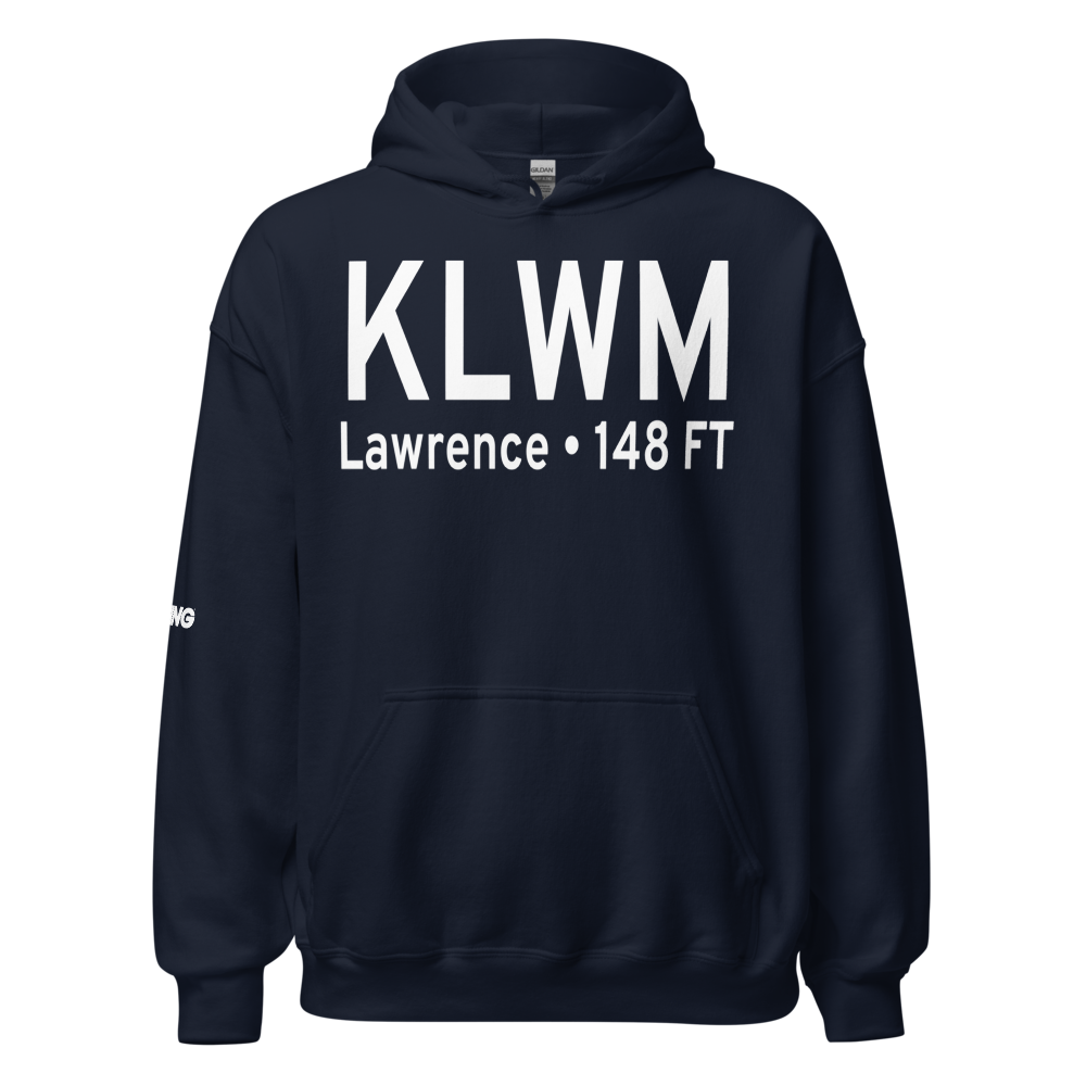 Lawrence Municipal Airport (KLWM) ICAO Hoodie Sweatshirt 