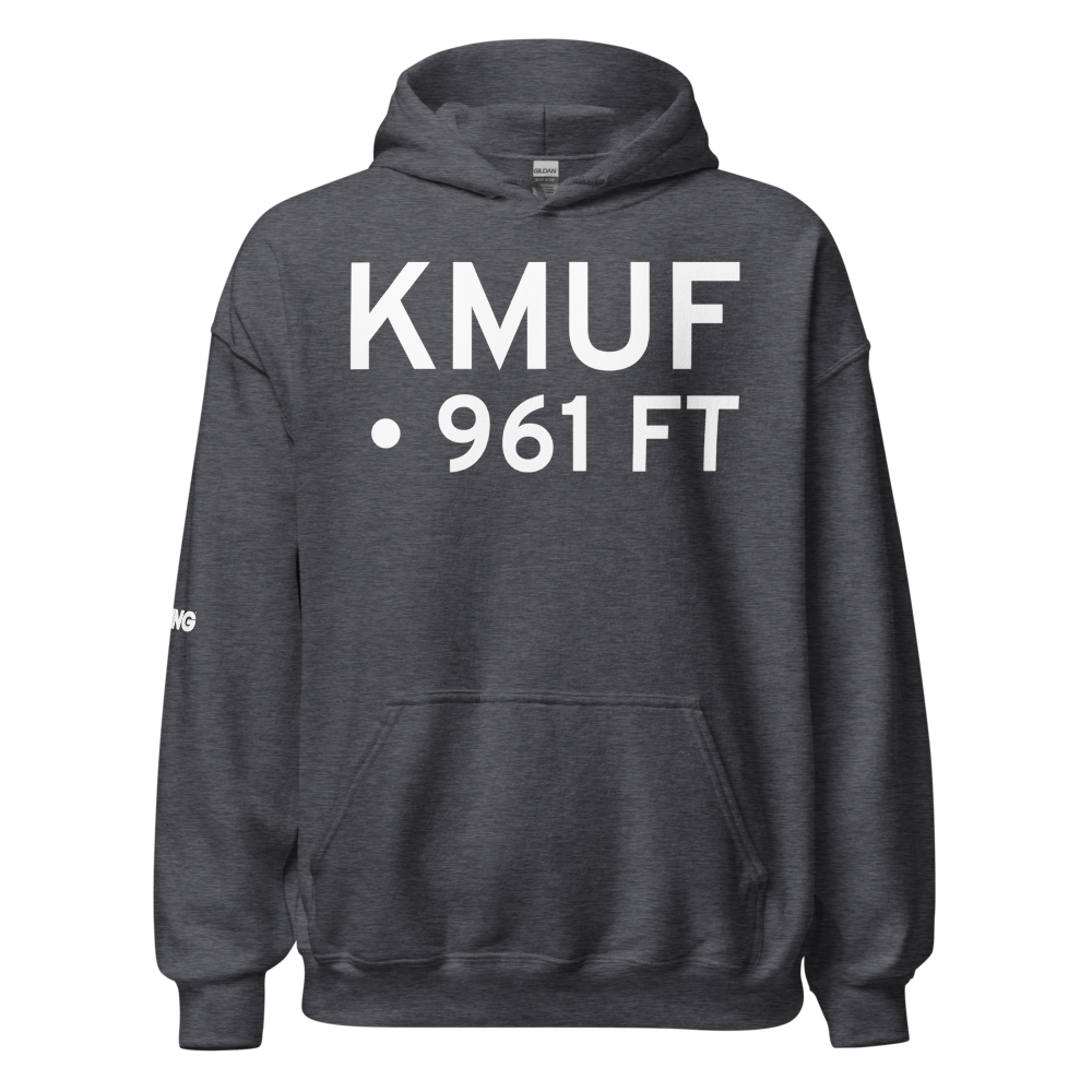 Pikeville-Bledsoe Airport (KMUF) ICAO Hoodie Sweatshirt 