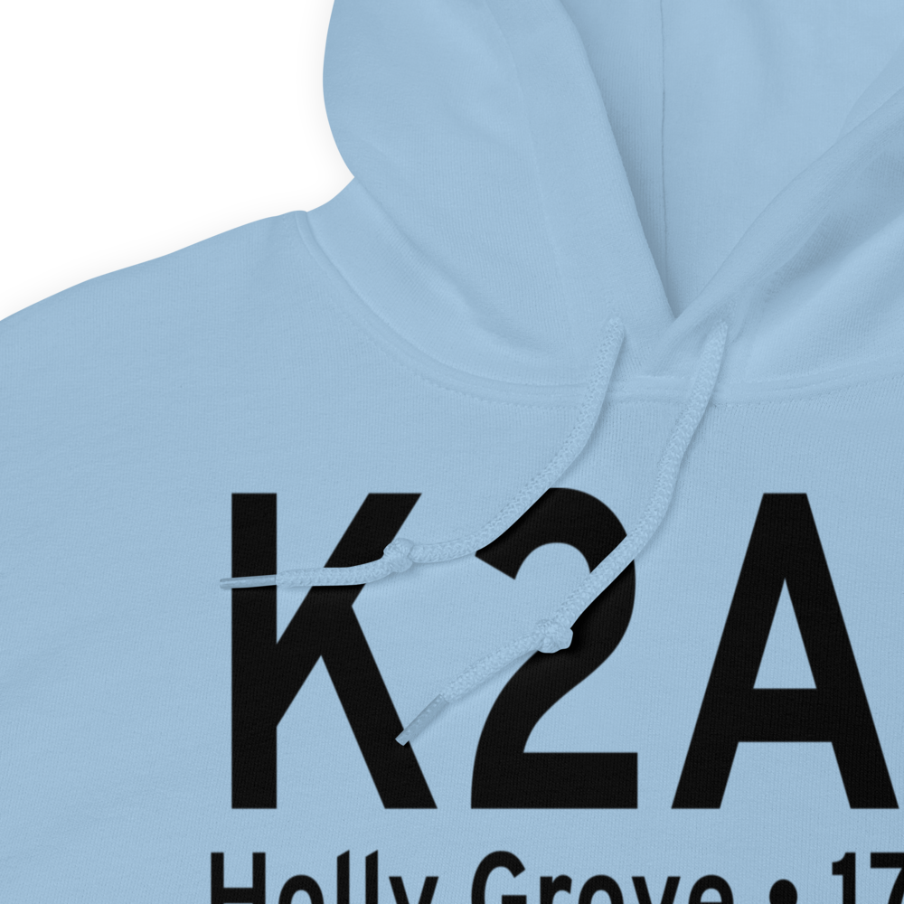 Holly Grove Municipal Airport (K2A6) ICAO Hoodie Sweatshirt 