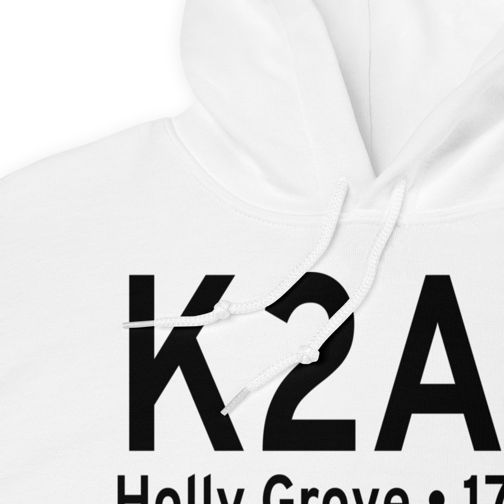 Holly Grove Municipal Airport (K2A6) ICAO Hoodie Sweatshirt 