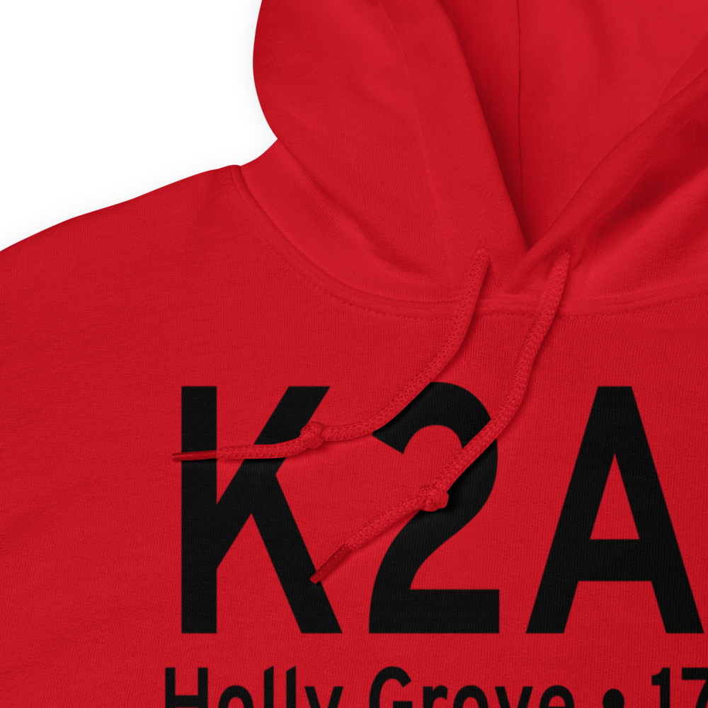 Holly Grove Municipal Airport (K2A6) ICAO Hoodie Sweatshirt 