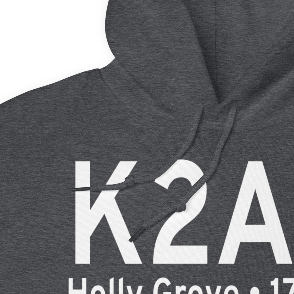 Holly Grove Municipal Airport (K2A6) ICAO Hoodie Sweatshirt 