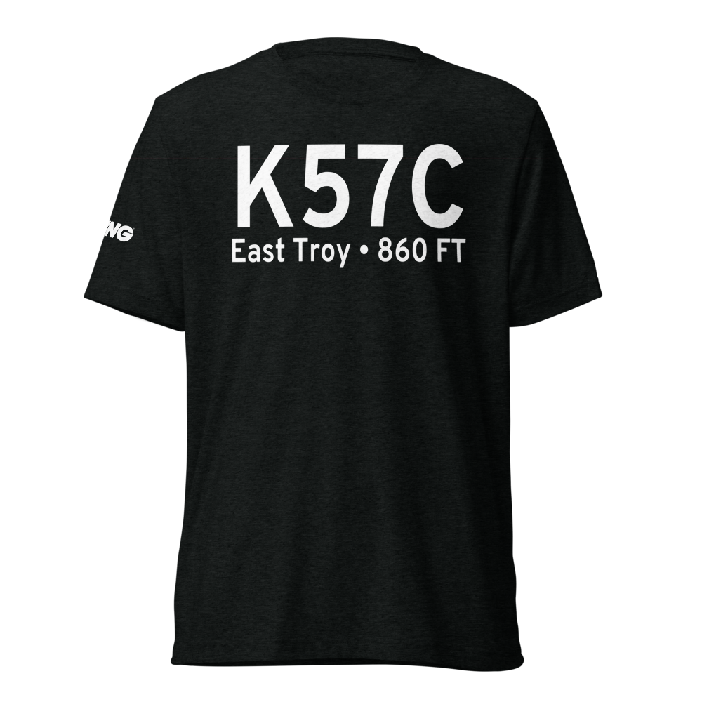 East Troy Municipal Airport (K57C) ICAO Tri-blend T-Shirt 