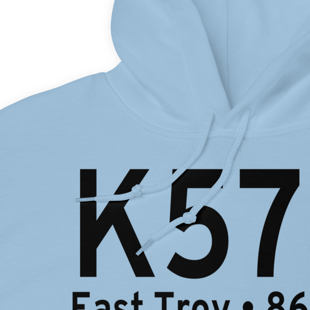 East Troy Municipal Airport (K57C) ICAO Hoodie Sweatshirt 