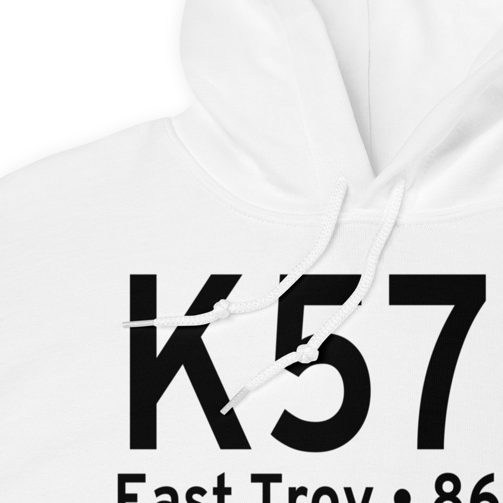 East Troy Municipal Airport (K57C) ICAO Hoodie Sweatshirt 