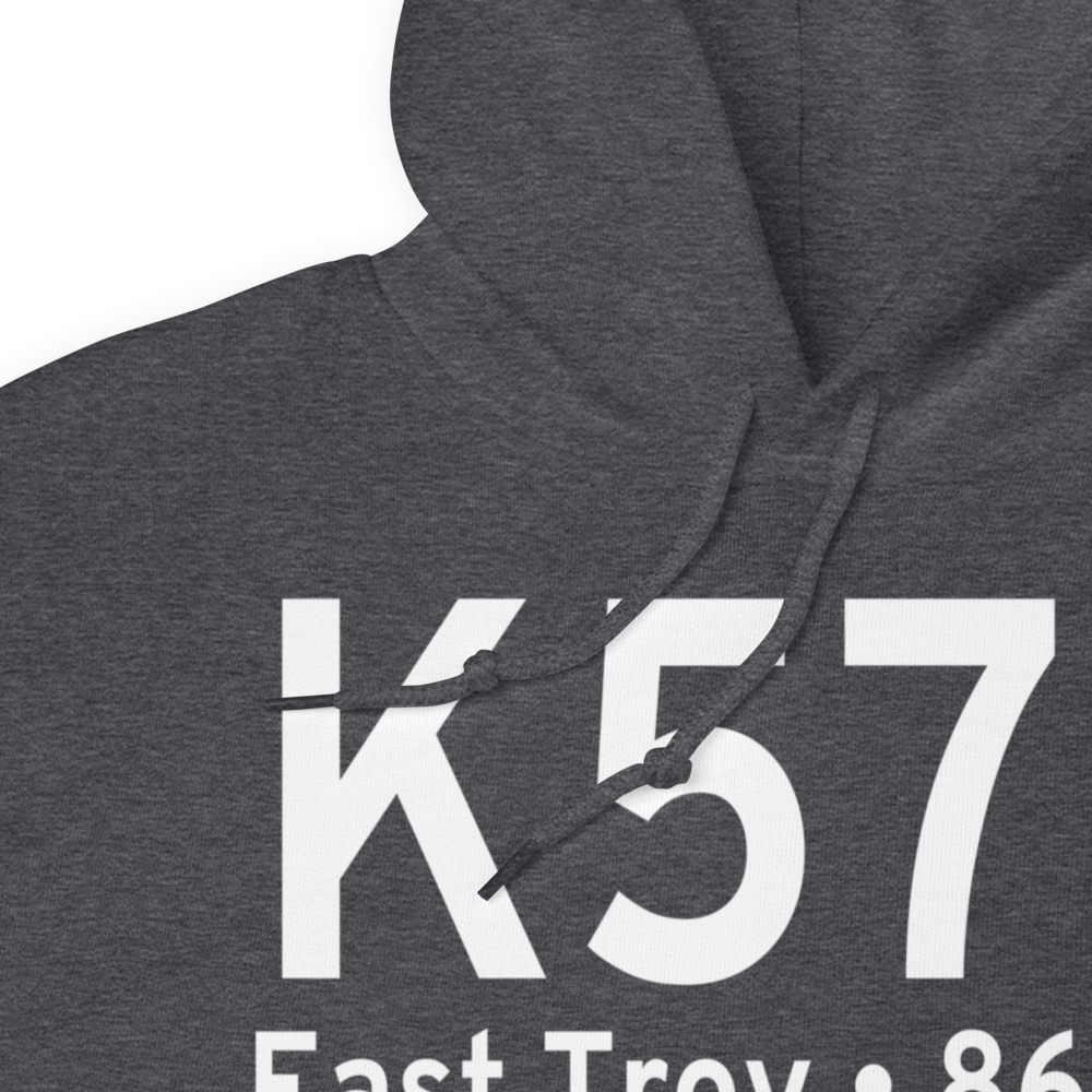 East Troy Municipal Airport (K57C) ICAO Hoodie Sweatshirt 