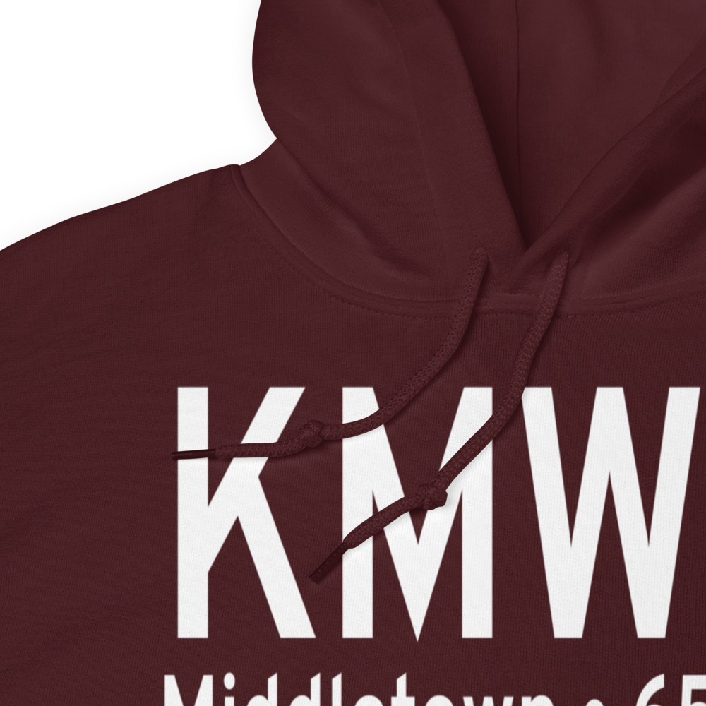 Middletown Regional Airport (KMWO) ICAO Hoodie Sweatshirt 