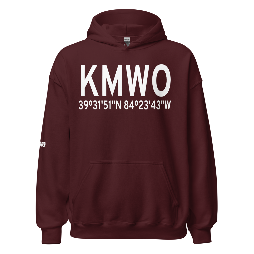 Middletown Regional Airport (KMWO) ICAO Hoodie Sweatshirt 