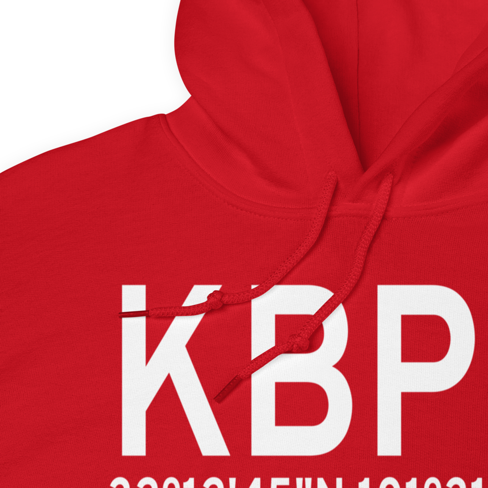 Big Spring Mc Mahon-Wrinkle Airport (KBPG) ICAO Hoodie Sweatshirt 