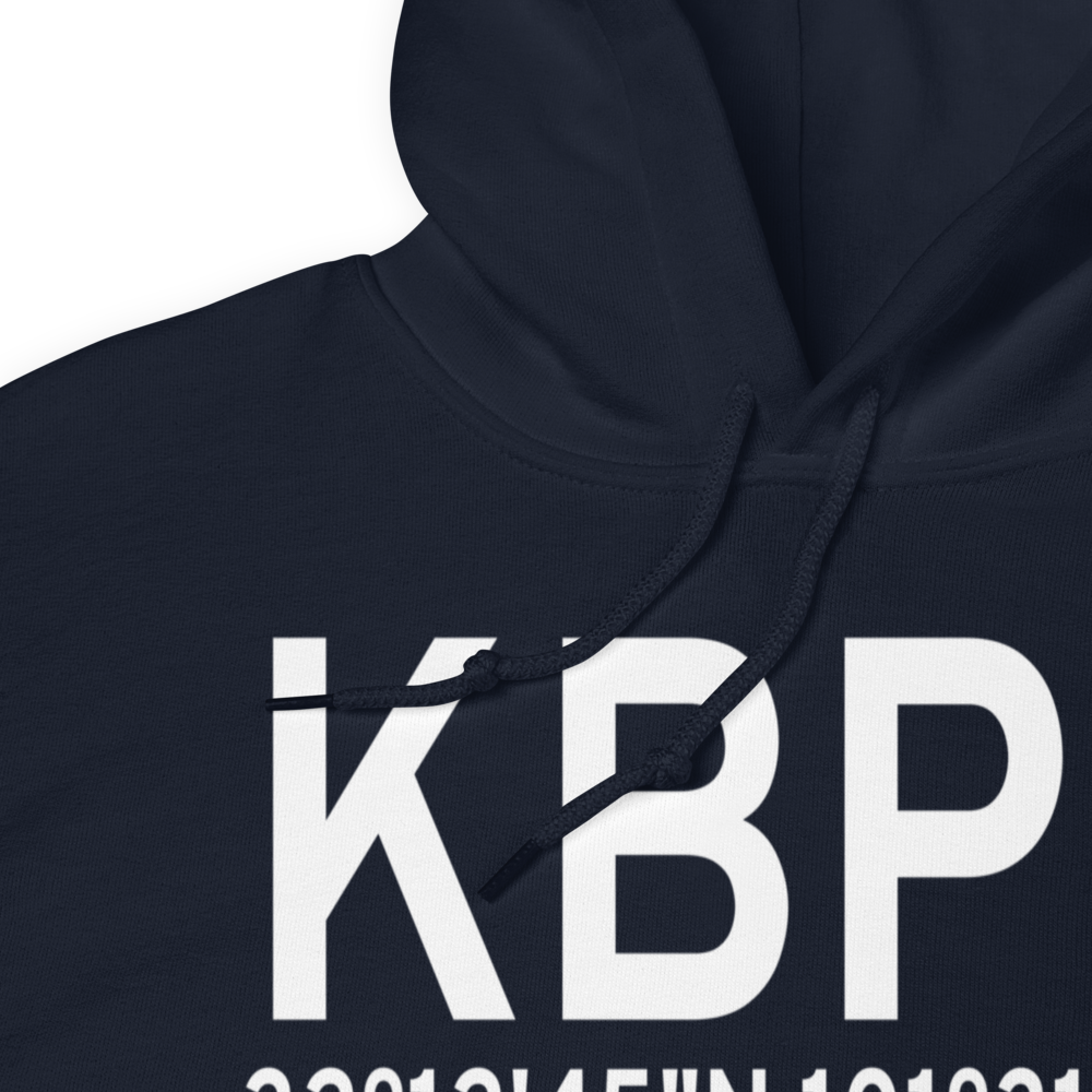 Big Spring Mc Mahon-Wrinkle Airport (KBPG) ICAO Hoodie Sweatshirt 