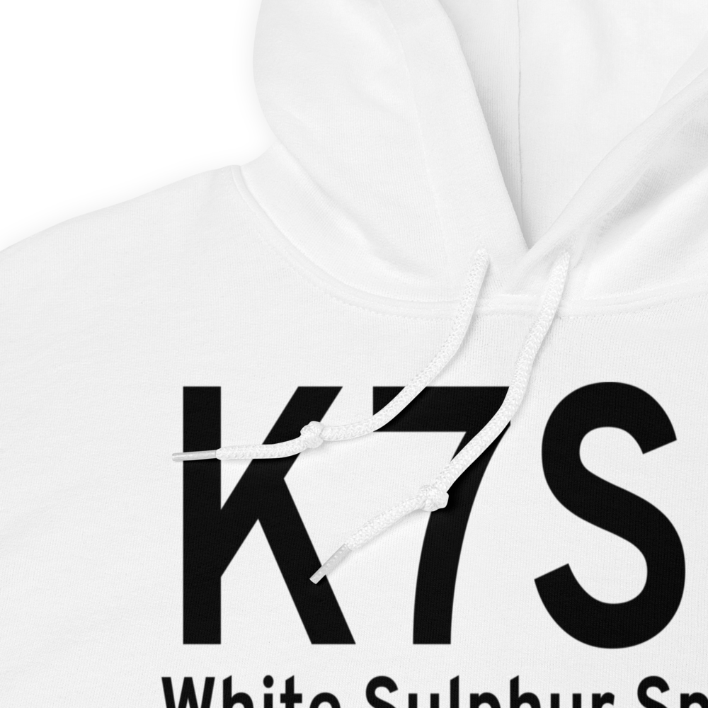 White Sulphur Springs Airport (K7S6) ICAO Hoodie Sweatshirt 