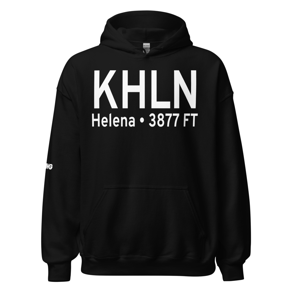 Helena Regional Airport (KHLN) ICAO Hoodie Sweatshirt 