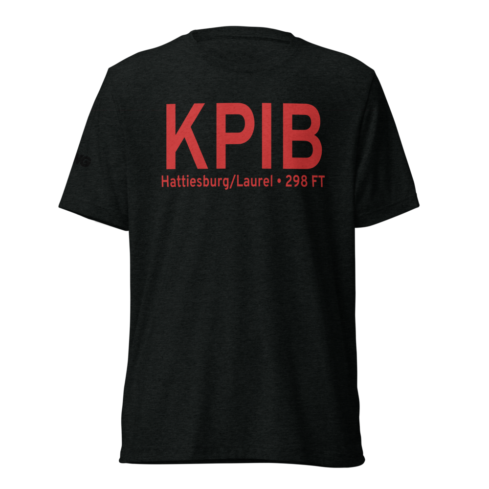 Hattiesburg Laurel Regional Airport (KPIB) ICAO Tri-blend T-Shirt 