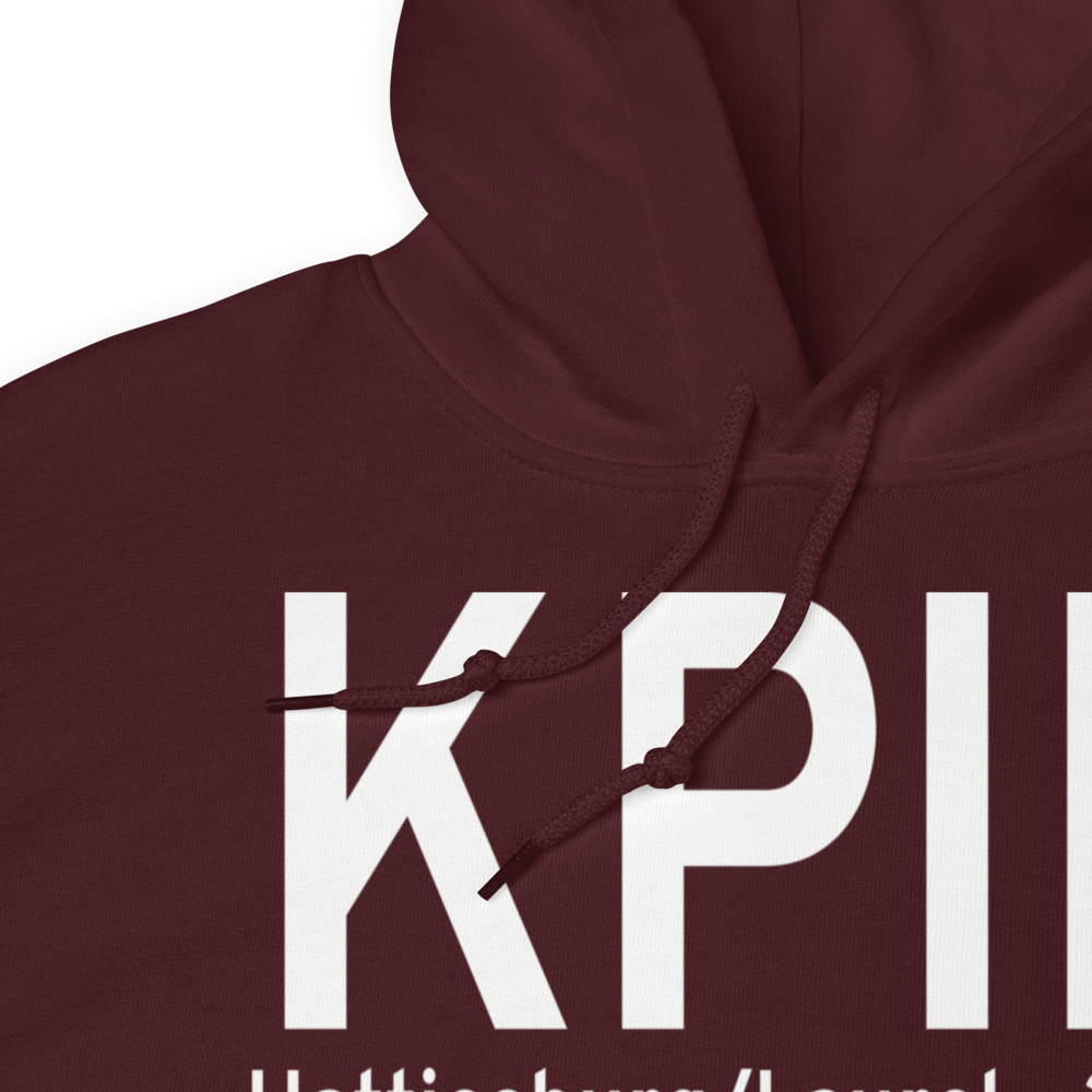 Hattiesburg Laurel Regional Airport (KPIB) ICAO Hoodie Sweatshirt 