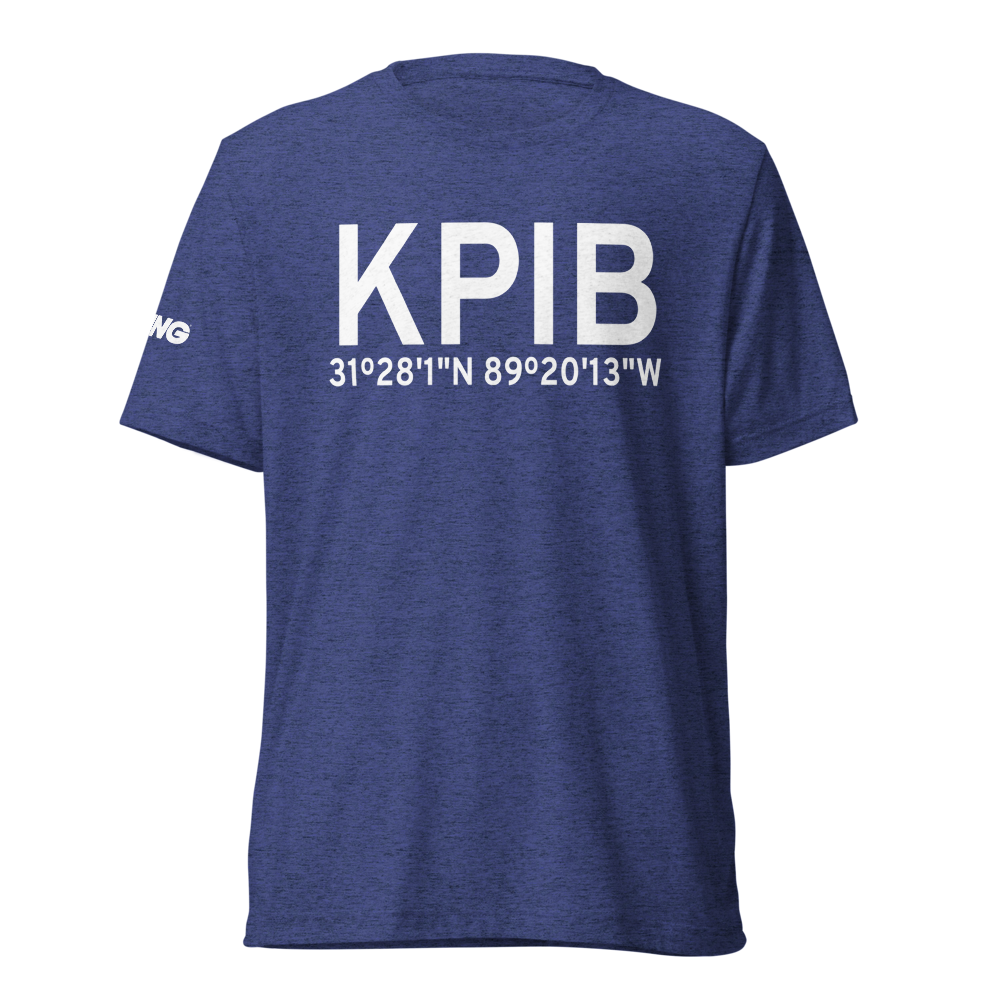 Hattiesburg Laurel Regional Airport (KPIB) ICAO Tri-blend T-Shirt 