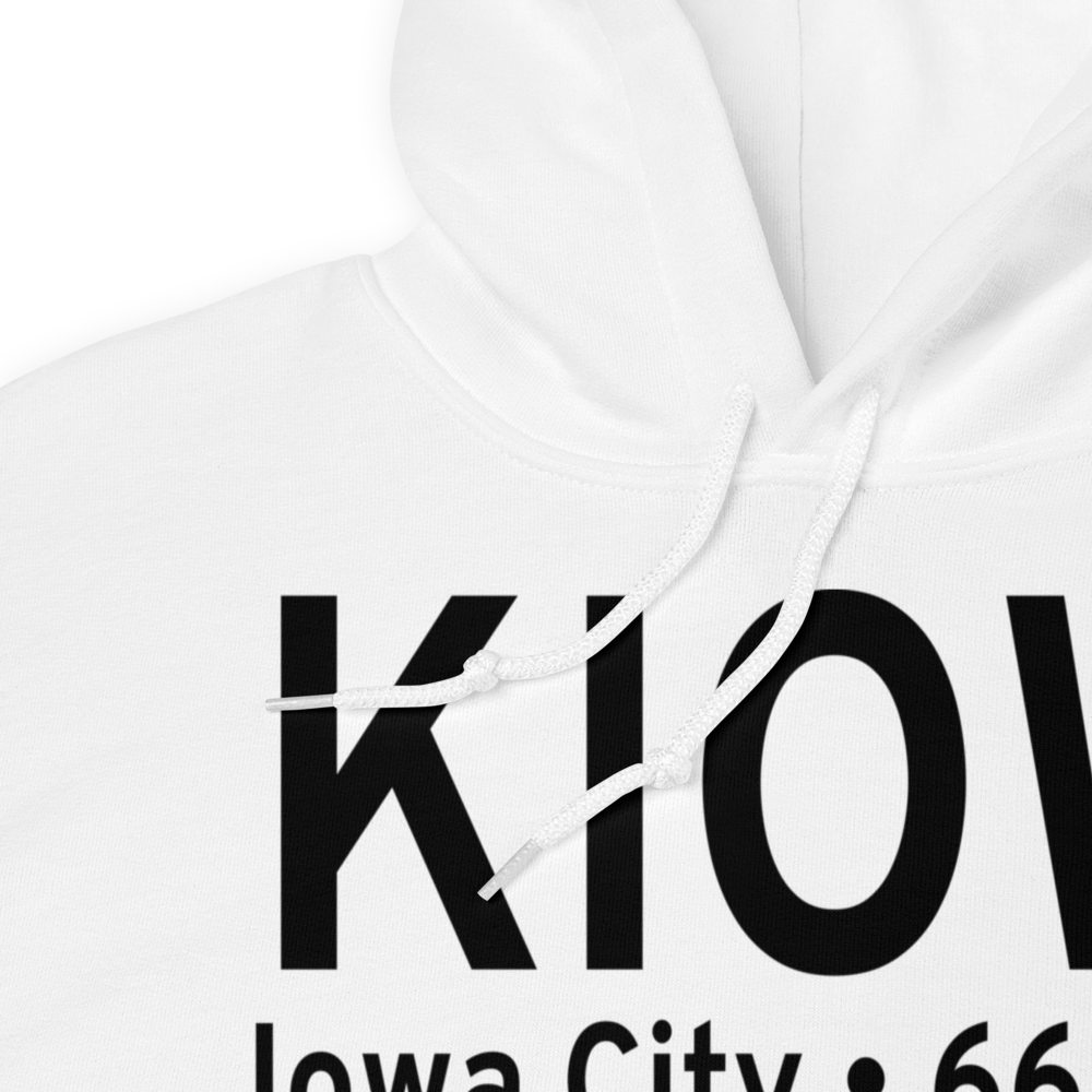 Iowa City Municipal Airport (KIOW) ICAO Hoodie Sweatshirt 