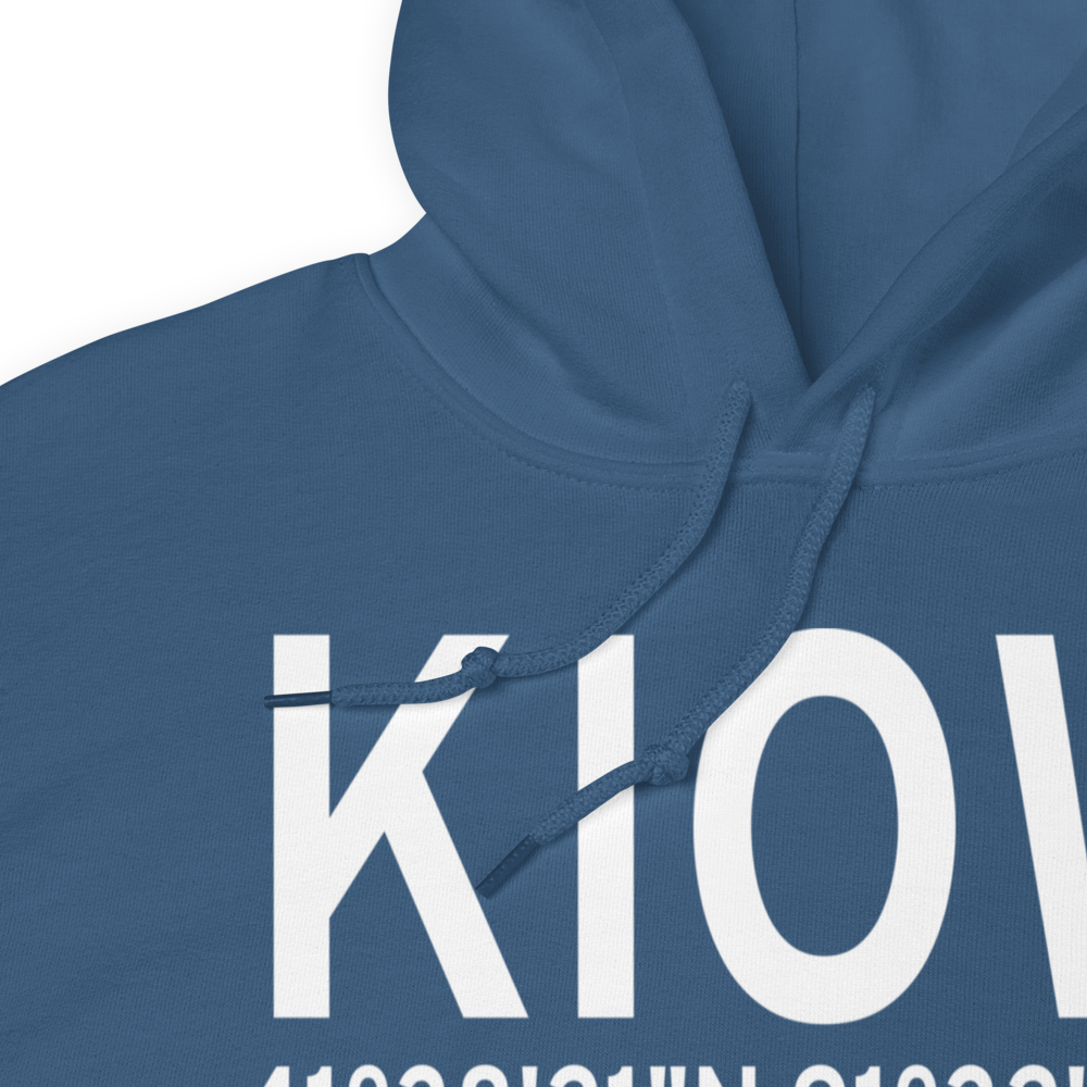 Iowa City Municipal Airport (KIOW) ICAO Hoodie Sweatshirt 