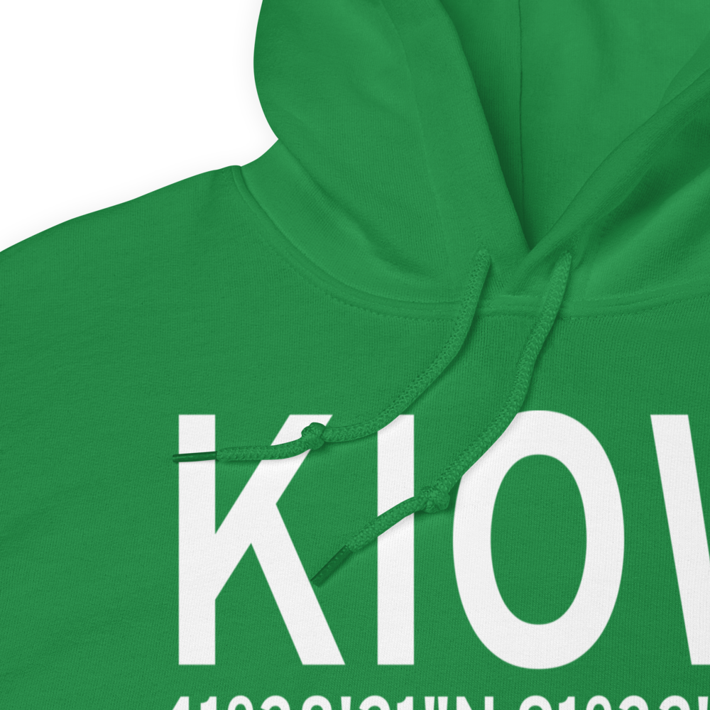 Iowa City Municipal Airport (KIOW) ICAO Hoodie Sweatshirt 