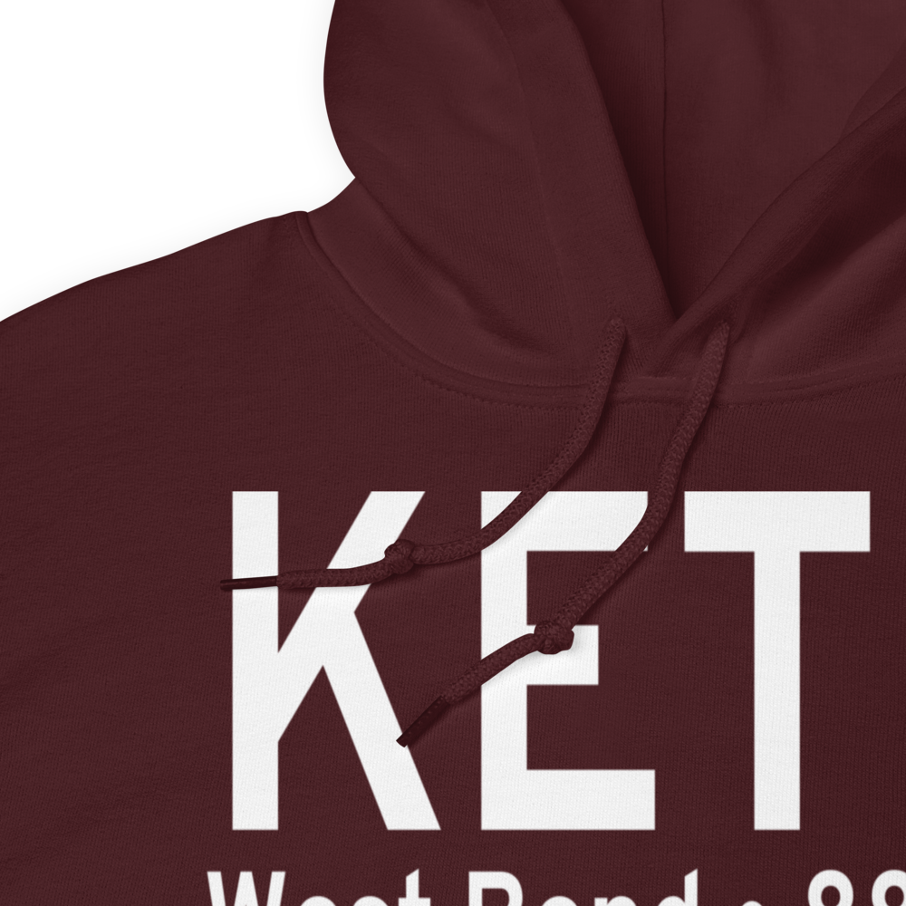 West Bend Municipal Airport (KETB) ICAO Hoodie Sweatshirt 