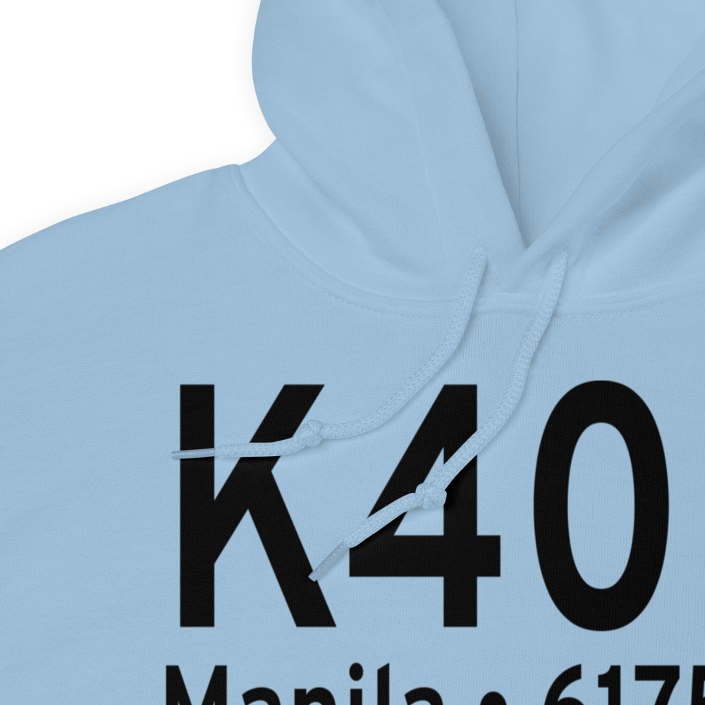 Manila Airport (K40U) ICAO Hoodie Sweatshirt 