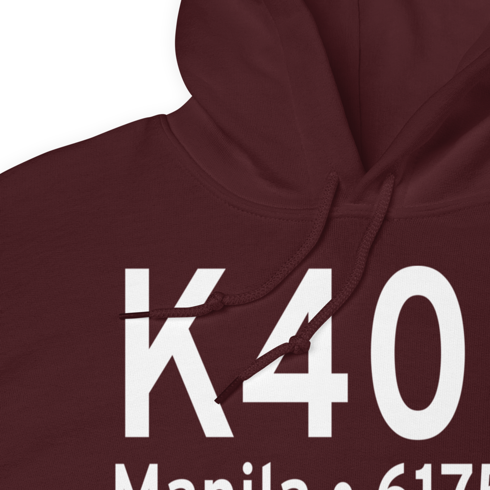 Manila Airport (K40U) ICAO Hoodie Sweatshirt 
