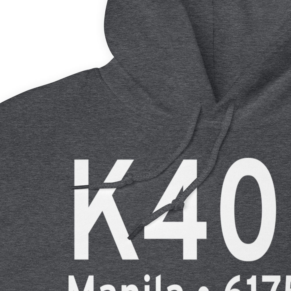 Manila Airport (K40U) ICAO Hoodie Sweatshirt 