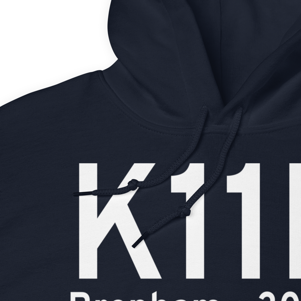 Brenham Municipal Airport (K11R) ICAO Hoodie Sweatshirt 