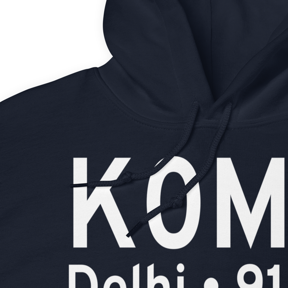Delhi Municipal Airport (K0M9) ICAO Hoodie Sweatshirt 
