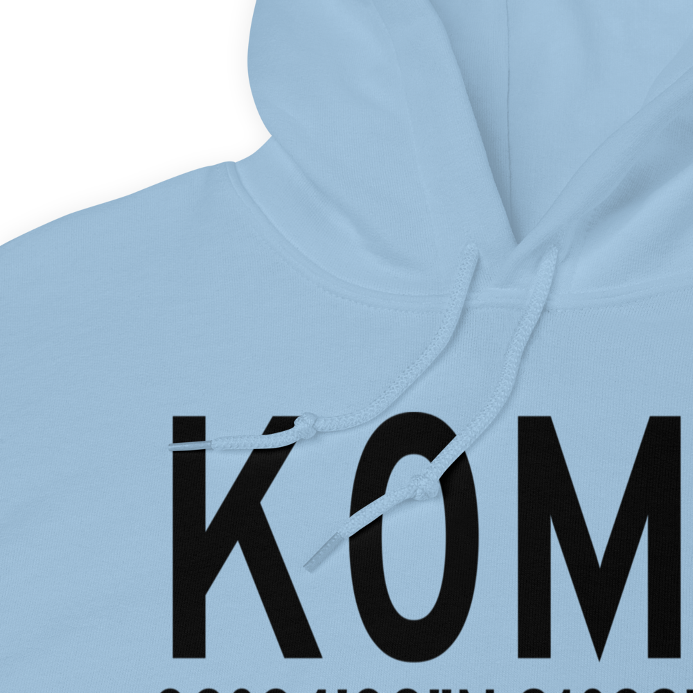 Delhi Municipal Airport (K0M9) ICAO Hoodie Sweatshirt 