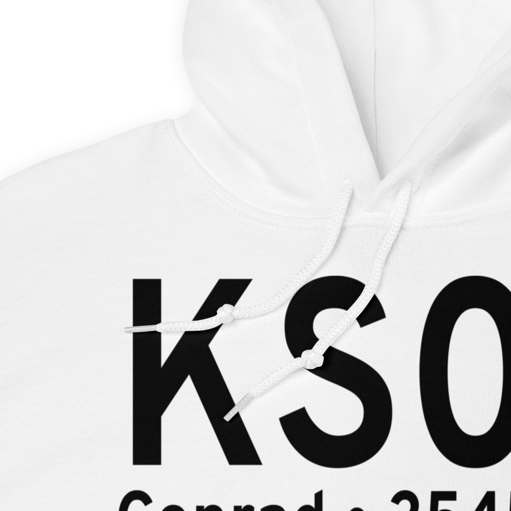 Conrad Airport (KS01) ICAO Hoodie Sweatshirt 