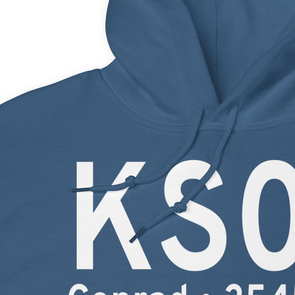 Conrad Airport (KS01) ICAO Hoodie Sweatshirt 